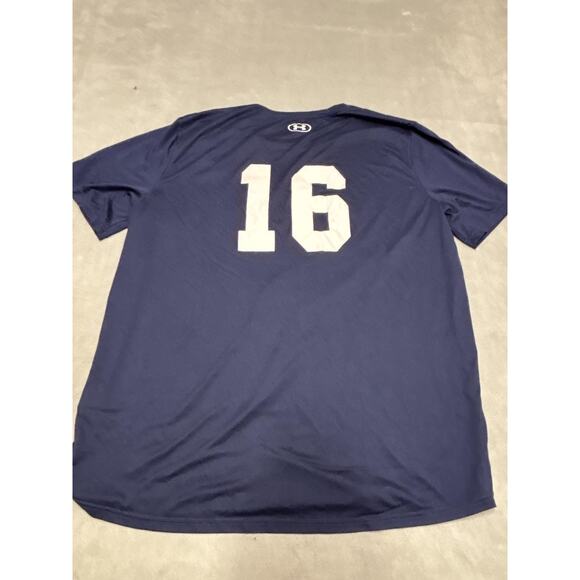Under Armour Shirt Mens 2XL Navy Team Tech SS Baseball Factory Graphic 1376842 - Picture 5 of 6